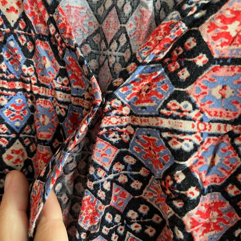 Aztec print drawstring romper - Picture 6 of 8